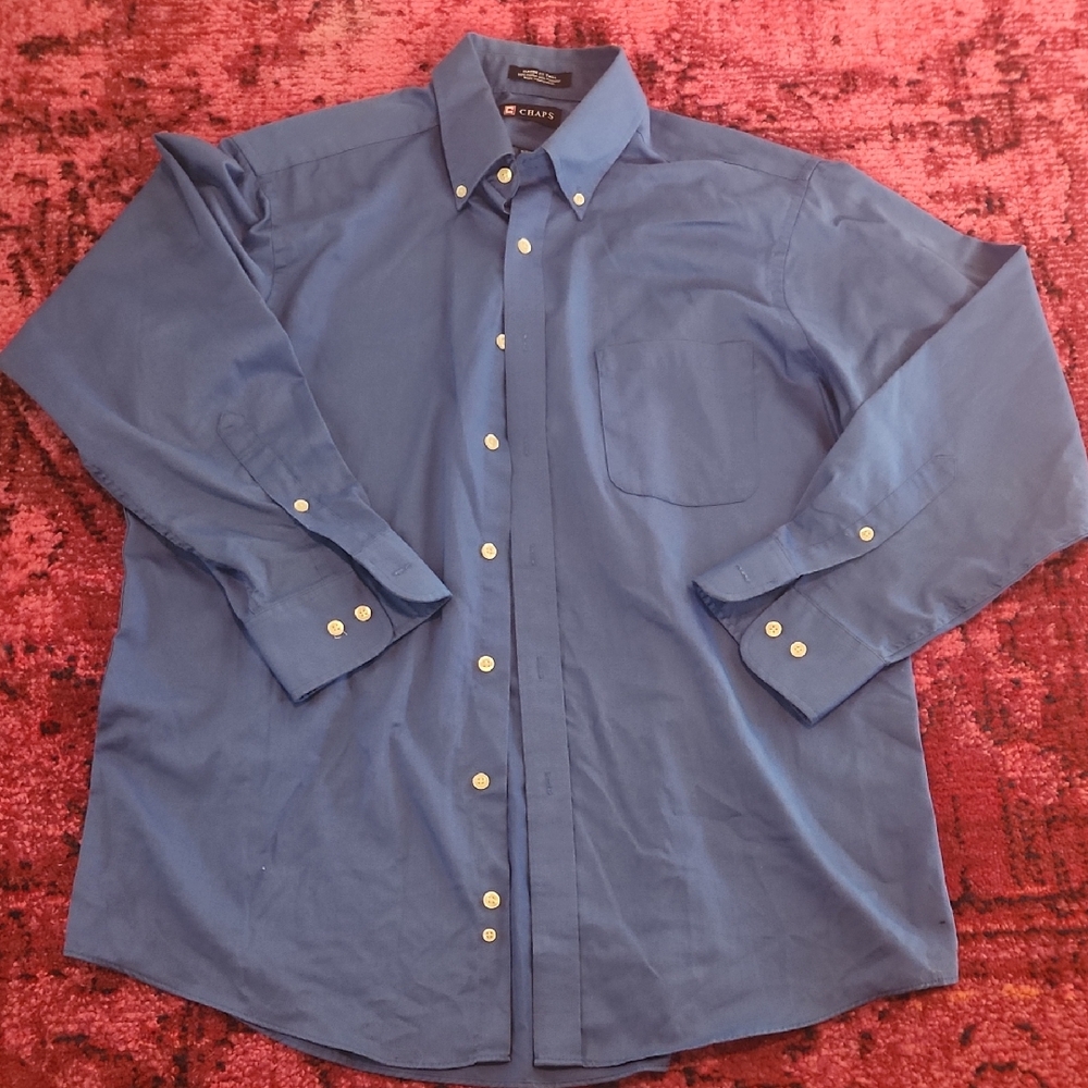 Chaps Royal Blue Men's Button-Down Shirt